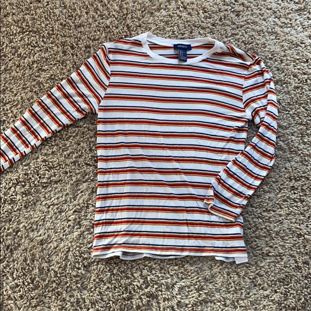 Striped long tee